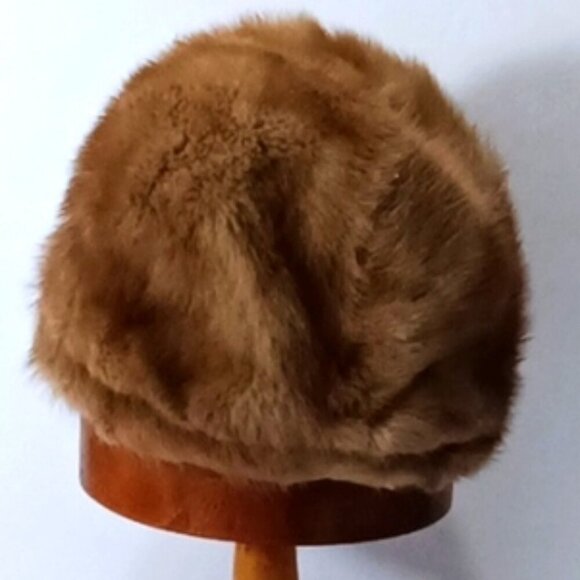 Vintage Ladies Simpsons' Real Fur Brown Hat Lined - Picture 2 of 5